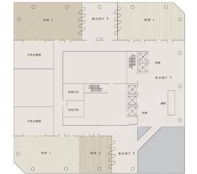 广州柏悦酒店场地环境场地尺寸图